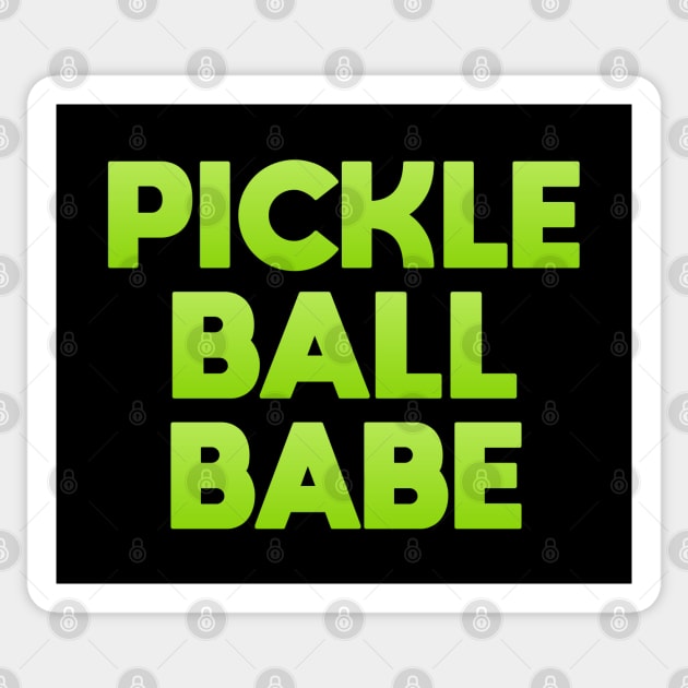 Pickle Ball Babe Sticker by Dale Preston Design